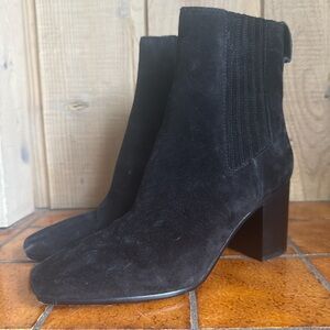 rag & bone Black Suede Heeled Boots